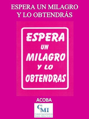 cover image of Espera un milagro y lo obtendrás